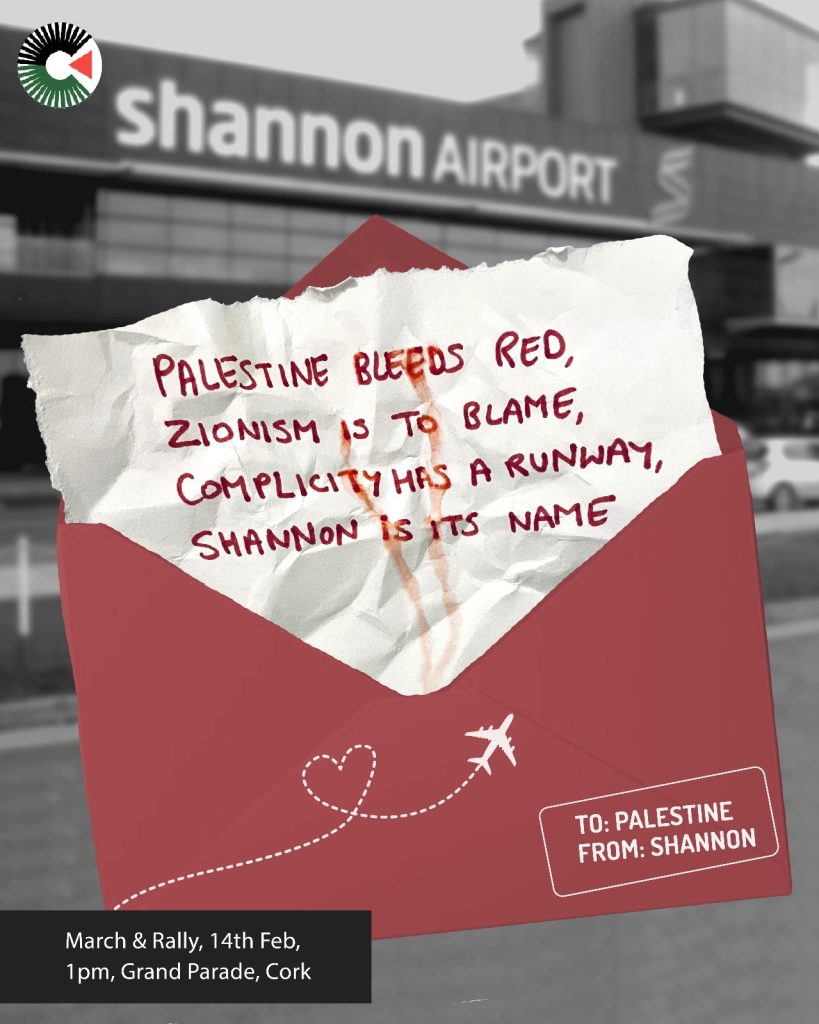 Valentines day card written in blood. Text reads "Plestine Bleeds red, zionism is to blame, complicity has a runway, shannon is its name"